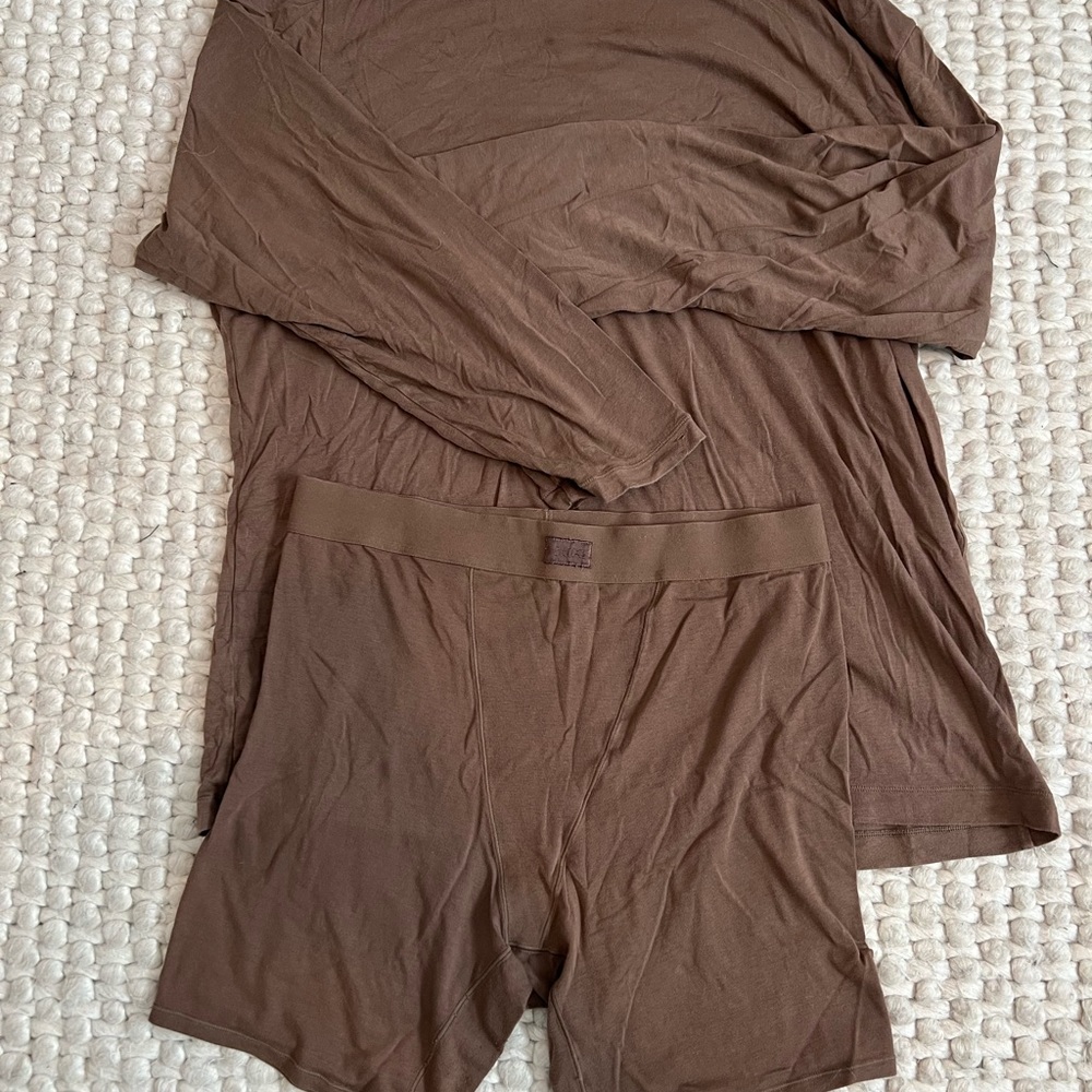 Skims Boyfriend Set (Top 2XL Bottoms XL)